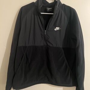 Nike Black Fleece Half-Zip Jacket